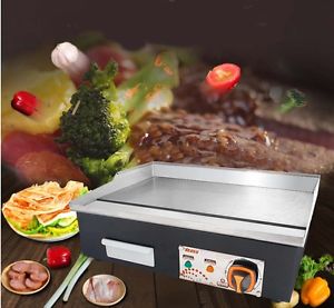 Commercial 3000W Grill Countertop Hot Plate BBQ Stainless Steel Electric Grill *