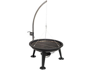 Tristar Holzkohlegrill mit höhenverstellbarem Edelstahlrost, Ø 55 cm