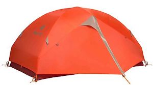 Marmot Vapor 2P Tent Blaze Sandstorm 2 Man Geodesic Free Standing Ultralight