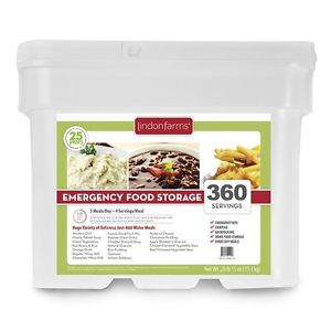 Lindon Farms 360 Servings Freeze Dried Food Kit - Long term Food Storage