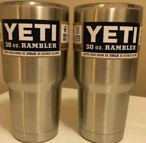 (6) YETI RAMBLER 30 OZ STAINLESS STEEL TUMBLERS. NEW IN BOX