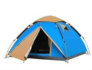 3-4 Persons POP UP Double Lining Family Outdoor Waterproof Camping Hiking Tent