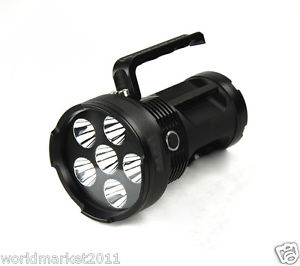 Aluminum Alloy Black Bright Light Long Shots Waterproof Flashlight Torch Lamp &$