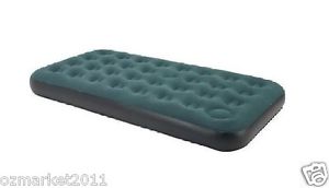 Dark Green PVC L191cm*W99cm*H22cm Pile Coating Single Mattress/Air/Inflatale Bed