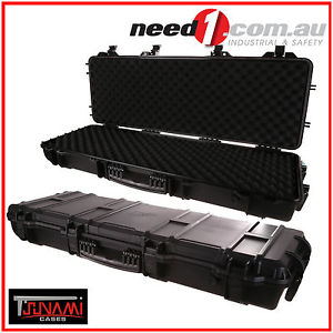 TSUNAMI Hard Carry Gun Case PVC  Trolley Wheels 103cm x 33cm x 15cm Waterproof