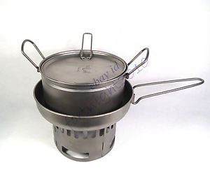 YC titanium alcohol stove windscreen Stand fry pan pot outdoor camping picnic UL