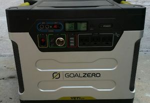 GOAL ZERO YETI 1250 WATT-HOUR SOLAR HOME GENERATOR BATTERY BACKUP WHEELS