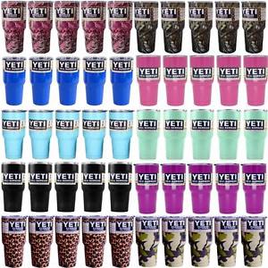 50pcs 10 Colos Yeti 30oz Rambler Cooler Tumbler Stainless Steel Cup Coffee Mug