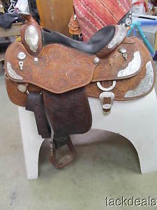 Circle Y Custom Heritage Collection Silver Show Saddle Used 16