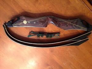 Bear Custom Kodiak RH Take Down Recurve Bow "Green Stripe" 55#......NICE !!!!!