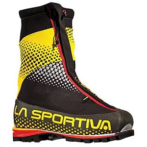 La Sportiva G2 SM Men's Mountain Climbing Mountaineering Boot, Black/Yellow, 40