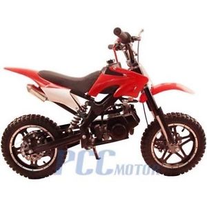 FREE SHIPPING KIDS 49CC 2 STROKE GAS MOTOR DIRT MINI POCKET BIKE RED U DB50X