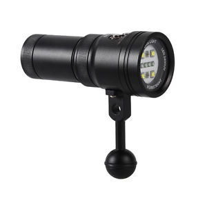 Torcia 2400Lumen 4xCREE XM-L2 LED Torcia Elettrica Torcia Luce Subacquea Im 100M