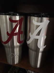 University Of Alabama Crimson Tide 30 oz Tumblers. Six Pack Lot W/BONUS