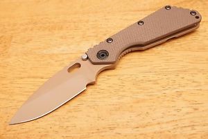 Strider knife SMF cpmS30V steel titanium frame cerakote brown VERY rare knife