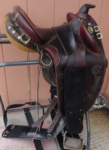 James Saddlery Somerset Poley Australian Stock Saddle Co. 16" seat