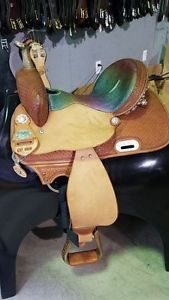 Double C Western Saddle, size: 14