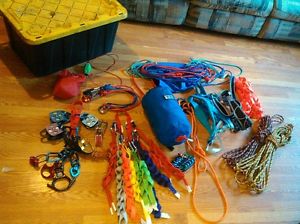 Rappelling Gear, Rope, Pulleys, Prusiks, Decenders, Etc. (Package Deal or Indv.)