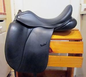 Custom Saddlery Steffen's Advantage Dressage Saddle, 17.5 Wide - Adjustable Tree