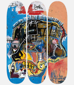 Jean-Michel Basquiat: Triptych Skull Skateboard set