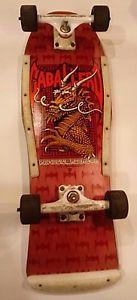 **VERY RARE** 1987 Powell Peralta Steve Caballero Dragon and Bats Red Skateboard