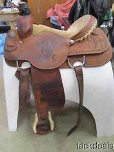 Cool Horse of TX Custom Roping Roper Saddle 15 1/2