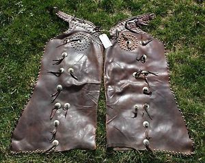 Antique R.T. Frazier Studded Batwing Chaps ~ c. 1915