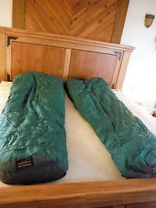 "Eddie Bauer" -20 Goose Down Sleeping Bags "Matched Pair"