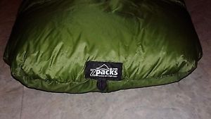 ZPacks Down Quilt Sleeping Bag Ultra Light 6'3" Green Z Packs