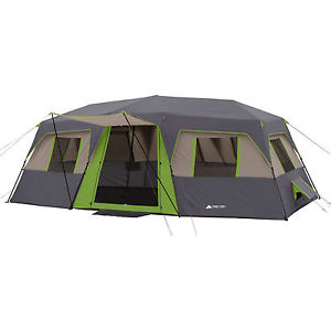 Tent camping Ozark Trail 20' x 10' Green Instant Cabin, Sleeps 12