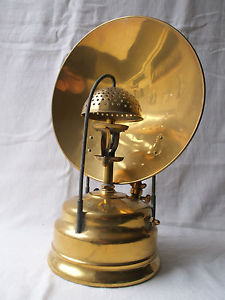 Swedish SVEA No 26 Brass Stove Style Dome Heater & Reflector Trademark SIEVERT