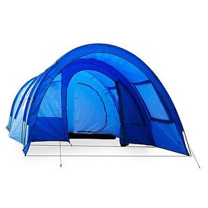 Yukatana Mozori Tente tunnel camping groupe 4 personnes 305x205x475cm - bleu