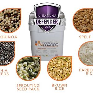 NuManna Food Defender Nutritive Pack Bucket - GMO Free, New Inventory, Free Ship