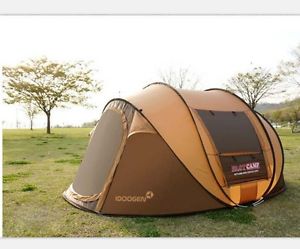 5 Persons Khaki Camping Hiking Tent 1'S Outdoor Waterproof *