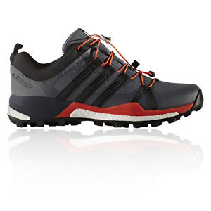 Adidas Terrex Skychaser Mens Grey Blue Gore Tex Waterproof Running Shoes Pumps