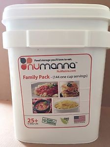 NuManna Food Family Pack Bucket - GMO Free, New Inventory, Free Shipping