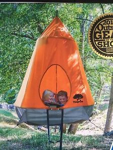 BAND New in Box! Treepod Backyard Hanging Treehouse Tent Orange Color