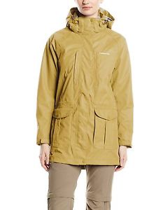 Madigan Ii Women's Long Interactive Waterproof Jacket Light Olive Size 18