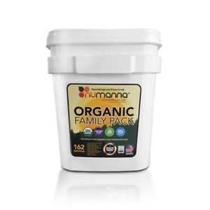 NuManna Food Organic Family Pack Bucket - GMO Free, New Inventory, Free Shipping