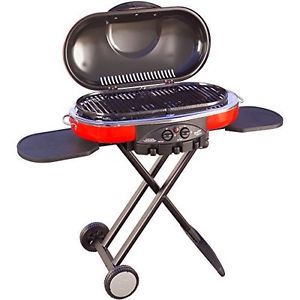 COLEMAN PROPANE PORTABLE GRILL LXE COOK BBQ TAILGATE FOLD DOWN PUSH BUTTON EASY