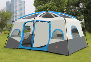 8-10-12 Persons Double-Deck Outdoor Waterproof Beach Camping Hiking Tent