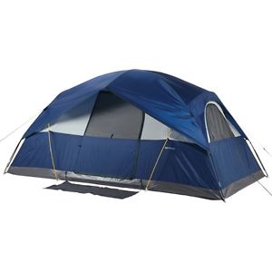 Field & Stream Quad 8 Person Dome Tent Bayou/Blue/Tan