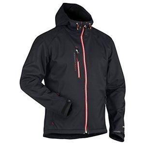 Blakläder Softshell 494925179956 M, taglia M, colore: nero/rosso