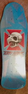 Hawk baby blue street-style skate deck, new/original (not reissue)