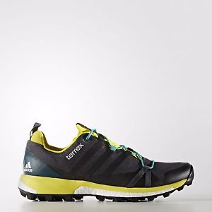 Adidas Men's Outdoor Terrex Agravic Boost Hiking Trail Shoes Black/Yellow S80575