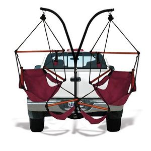 Hammock Chair Tailgate Trailer Hitch Camping Chairs Party Portable Dual Stand