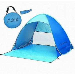 Beach Automatic Pop Up Instant Portable Outdoors Quick Cabana Beach Tent, Summer