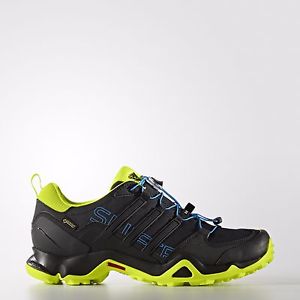 Adidas Men's Outdoor Terrex Swift R GTX Hiking Trail Shoes Black/Volt AQ4099