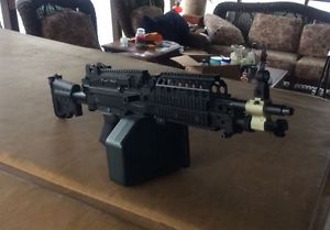 A&K M249/MK46 airsoft gun with mag and charger