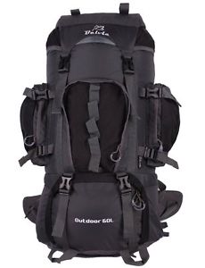 Belvie 602 Hiking Camping Trekking Travel Backpack 60L Black, 60L